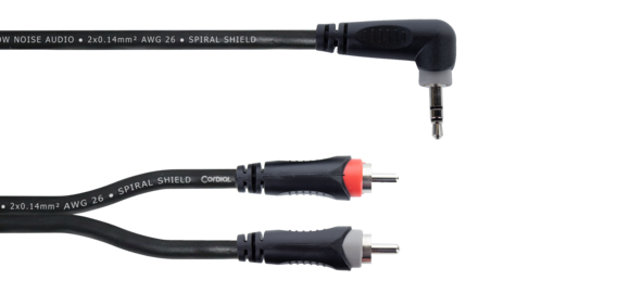Câble jack audio 3,5 mm à 2x RCA - 1,8 m - Câbles audio